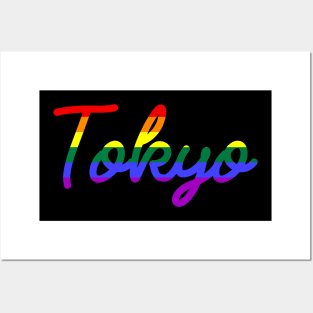 Tokyo Pride LGBTQ Rainbow Flag Posters and Art